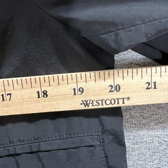 Talbots Jacket Women Sz Medium Black Full Zip Hooded Mesh Lined Fall Spring Coat - Picture 8 of 13